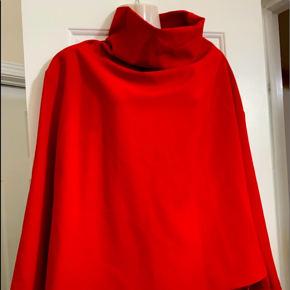 ZARA RED HIGH NECK TOP